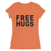 Women's Tri-Blend Free Hugs T-Shirt - Light Color Collection