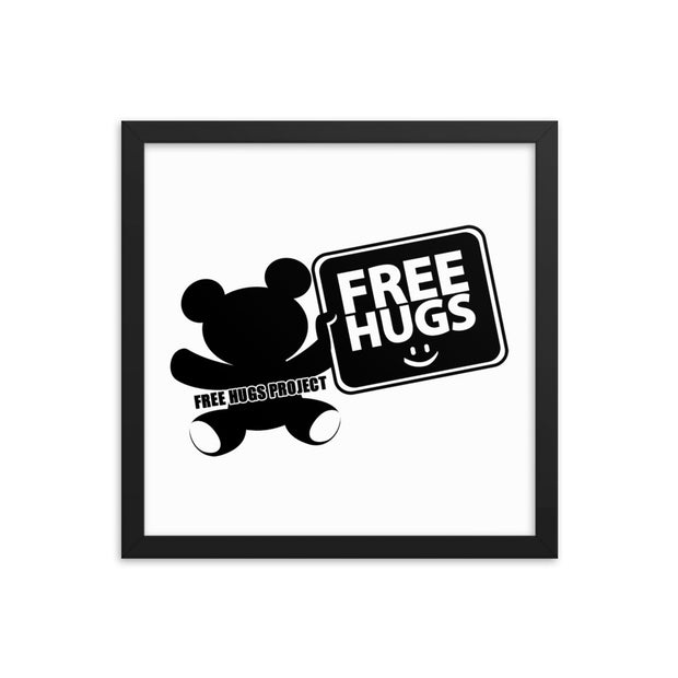 Free Hugs Framed Poster